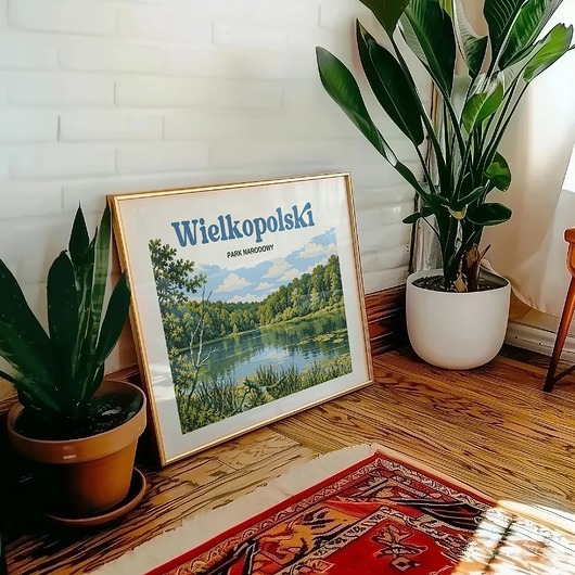 plakaty Plakat Wielkopolski Park Narodowy - Druk Pigmentowy