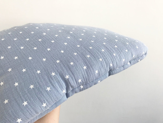 Poduszka muślinowa baby blue MausiCo