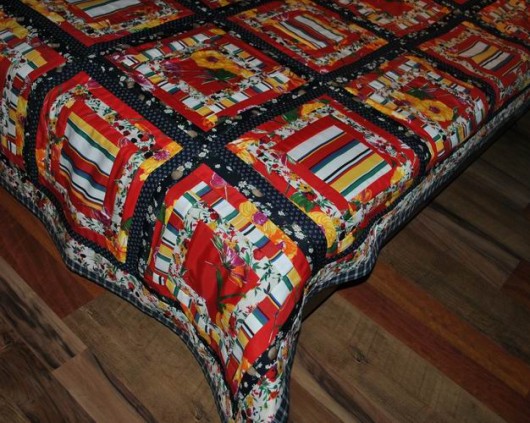 Narzuta patchwork ;Na jesienne smutki&quot; MonikaKS