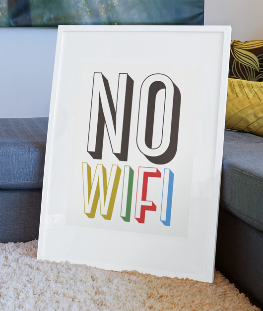kuchnia - różne Plakat  no wifi