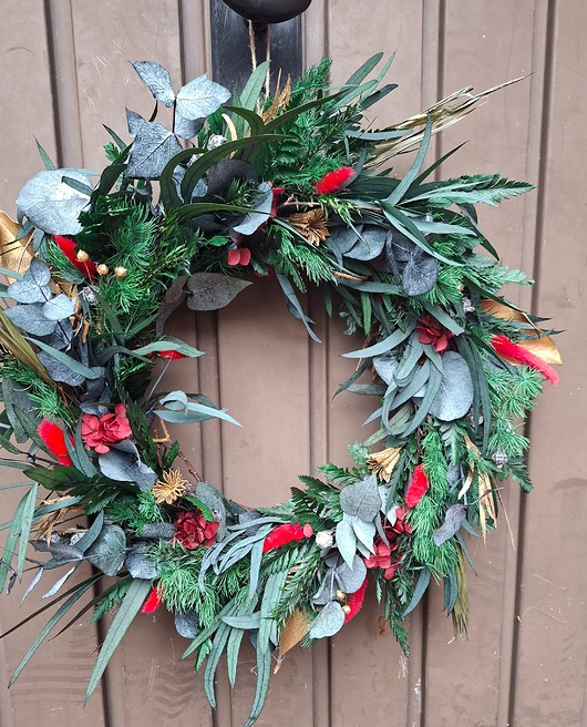 wianki Wianek z stabilizowanych i suszonych roślin