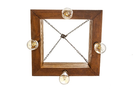 Lampa wisząca sufitowa loft drewno Dorie Mabrillo