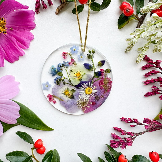 ozdoby choinkowe Ozdoba choinkowa/ bombka - bratki i róż