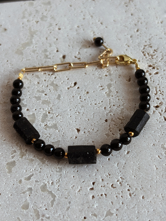 bransoletki z kamieni naturalnych Bransoletka damska Turmalin