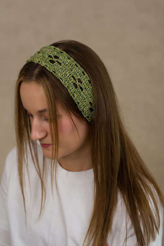 opaski do włosów Opaska na głowę zielona