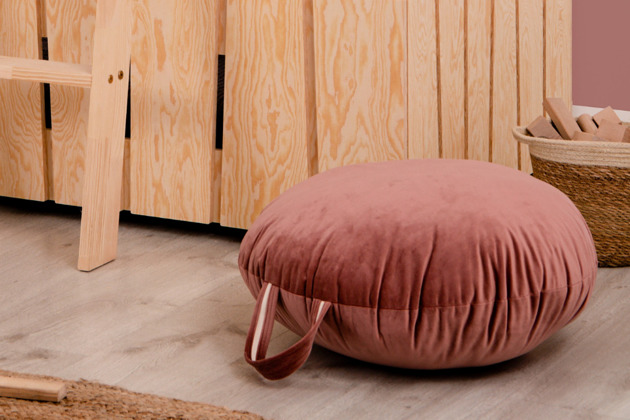 poduszki gładkie Poduszka siedzisko - BRUDNY RÓŻ