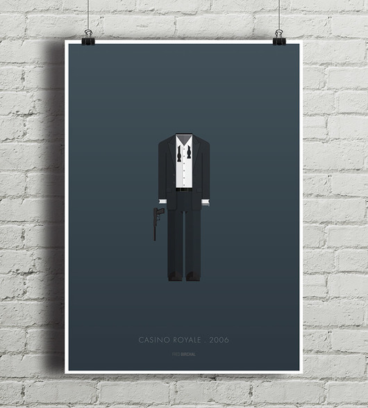 James Bond - Casino Royale - plakat A4 minimalmill