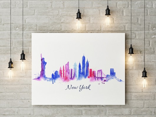 Plakat NEW YORK A3 Well Wall