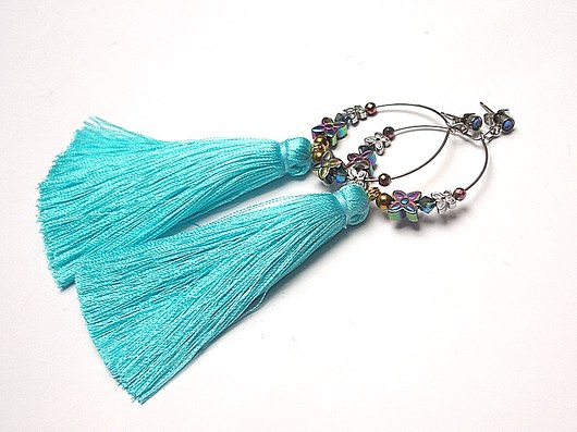 Alloys Collection  /boho/  turquoise - kolczyki KiKa pracownia