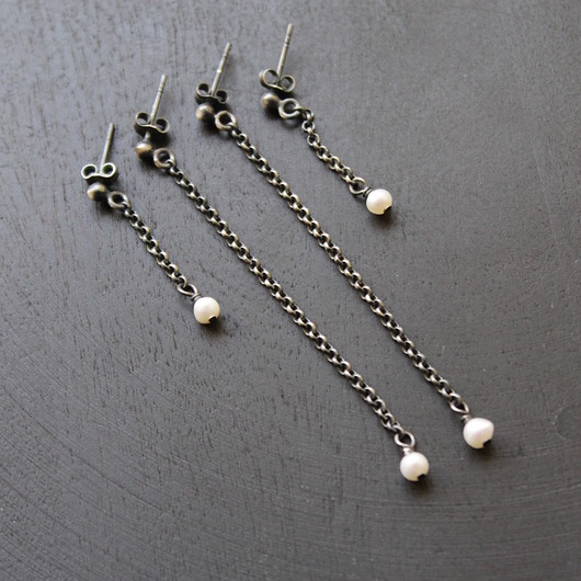 kolczyki z kamieniami Kolczyki perły krótkie i długie