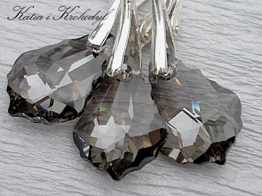 kryształ Swarovski Baroque Satine komplet Katia i krokodyl