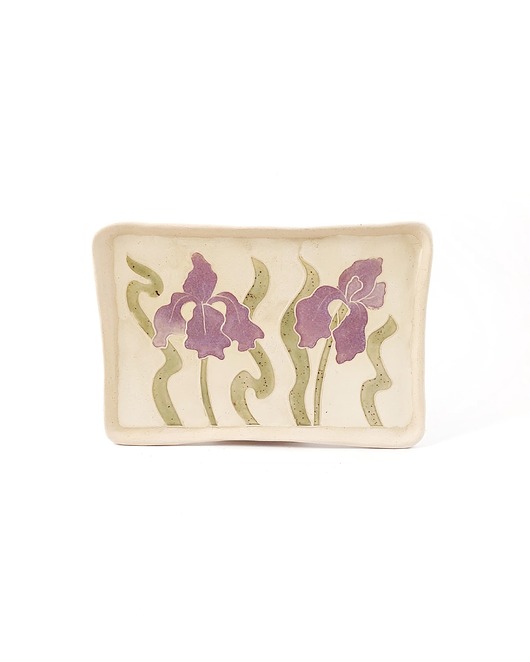 patery i talerze Talerzyk z secesyjnymi kwiatami