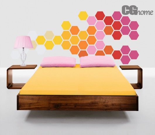 TĘCZOWY zagłówek KING size bed Cghome