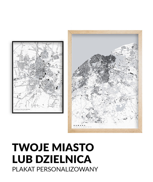 plakaty Plakat Dowolne miasto - mapa na zamówienie