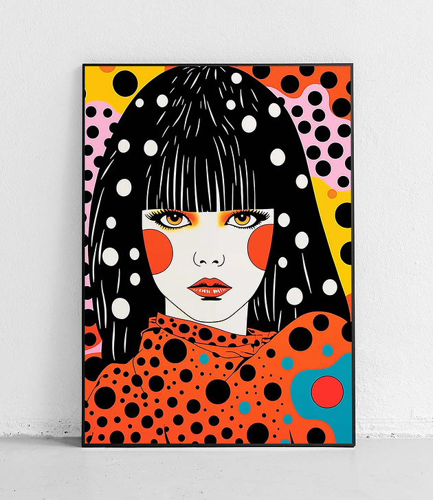 plakaty Plakat Kusama W Kolorach Kropki