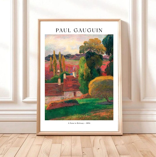 plakaty PLAKAT wystawowy, Paul Gauguin, kolorowy obraz