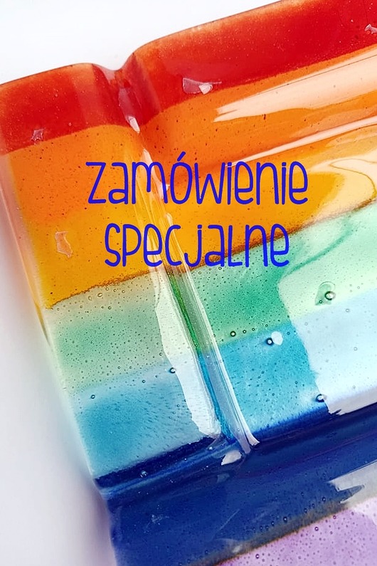 dodatki - różne Tęczowa popielniczka