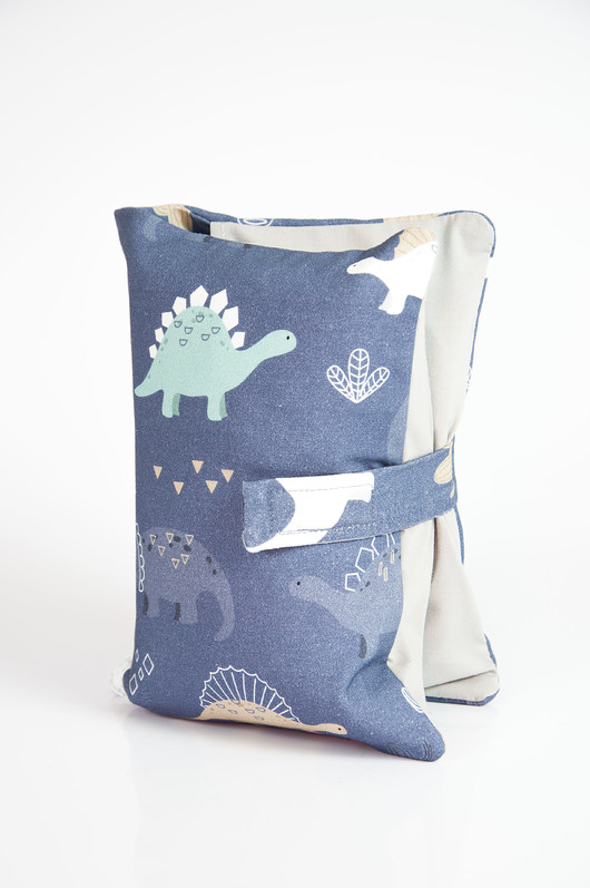 Etui  na pieluchy i chusteczki - dinozaury Minky and Cotton