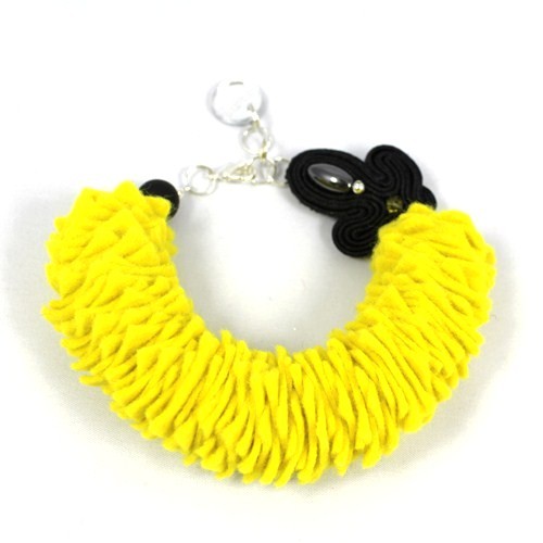 Felt & Soutache Yellow LOVINA PRINTS