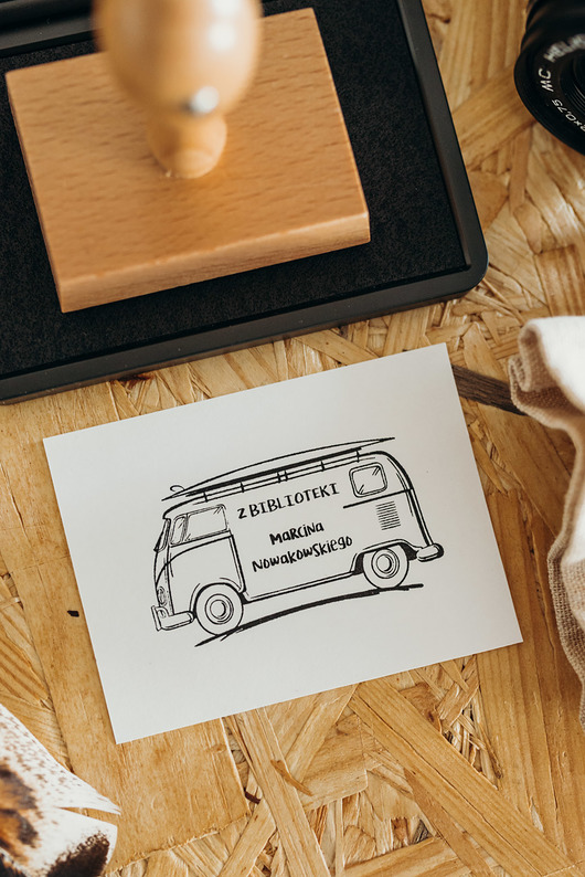 stemple Stempel Ex Libris "Camping" - Zestaw prezentowy