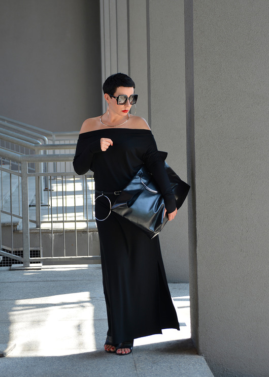 sukienki maxi damskie New SUKIENKA MAXI Tuba Black