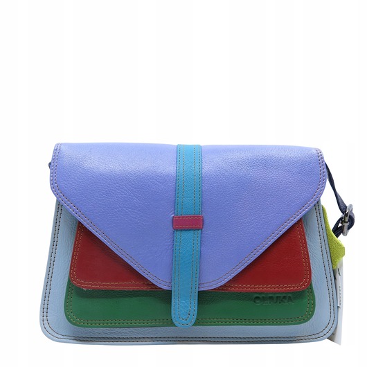 torby na ramię Torebka damska klasyczna elegancka skórzana na ramię pasek OLIVKA