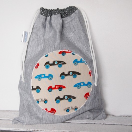 Worek przedszkolaka niemowlaka- Dres- Auta retro craftKASIA