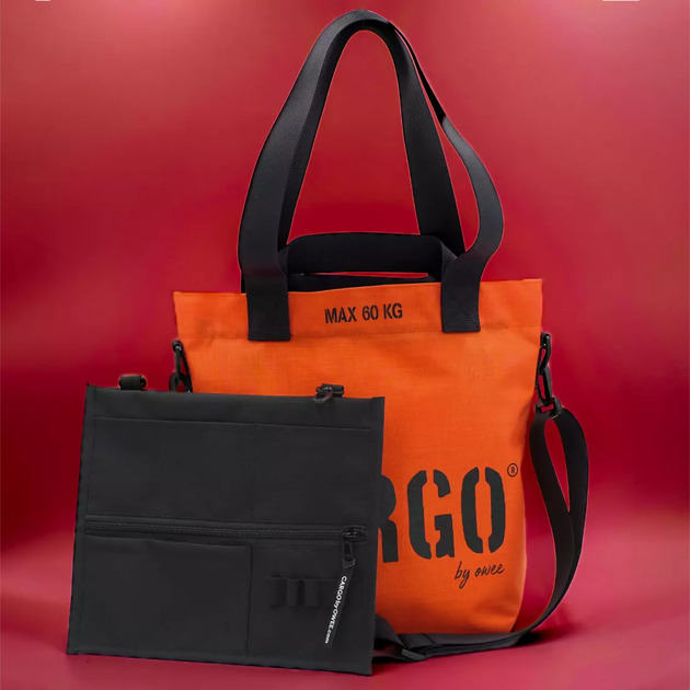 pokrowce i etui - organizery Zestaw prezentowy 08 - TORBA XSMALL ORANGE + ORGANIZER SLIM