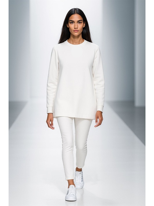 tuniki damskie Bluza ecru YY700331