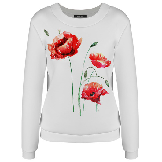 BLUZA RED POPPIES - podkreśl swoją kobiecość  MOREMOI