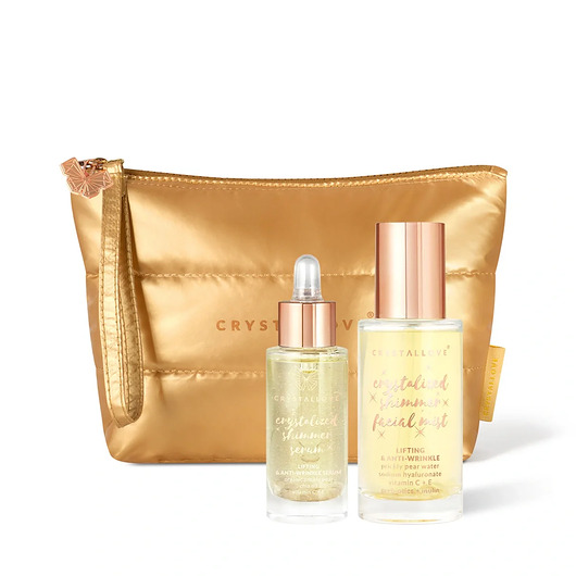 do twarzy - inne CRYSTALLOVE Clear Quartz Skincare Duo - serum + mgiełka z kryształem + kosmet