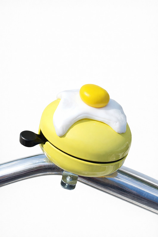 akcesoria do roweru Żółty dzwonek jajko sadzone