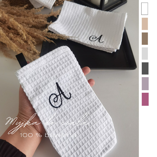dodatki - łazienka - różne Myjka do ciała bawełniana , personalizowana (kolory)