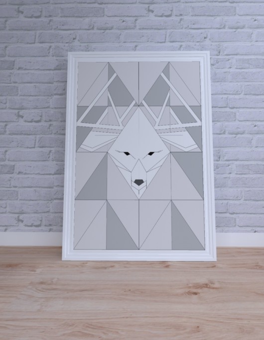 Plakat Triangle geometry Interior Design Olga Robak