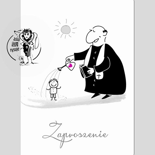 Zaproszenia na Chrzest dla Antoniego MRS WUDRAWS