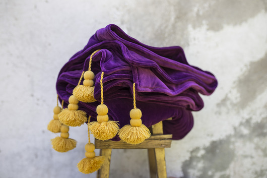 Narzuta ROYAL VELVET lavender intense Lola y Lolo