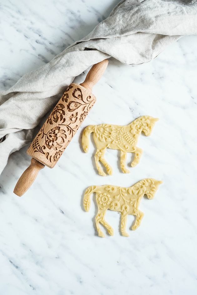 wałki do ciasta POLISH FOLK - mini grawerowany wałek do ciasta