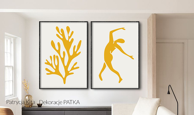 Komplet Dekoracji a la Matisse - 2 SZTUKI Dekoracje PATKA Patrycja Kita