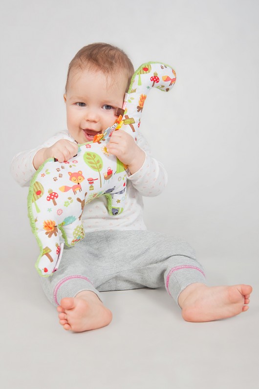 Dinozaur - minky - camping zielony Minky and Cotton