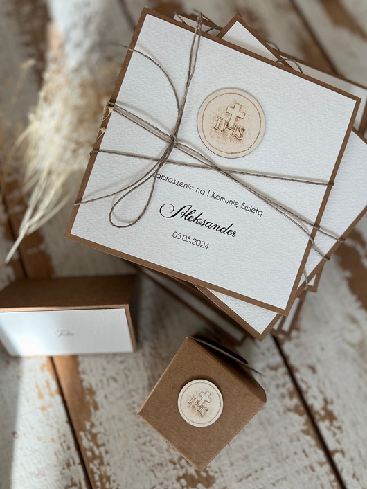 zaproszenia na komunię Najpiękniejsze zaproszenia handmade komunijne, na komunię dla dziewczynki - r