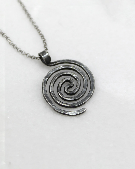 wisiory Spirala - srebrny wisiorek