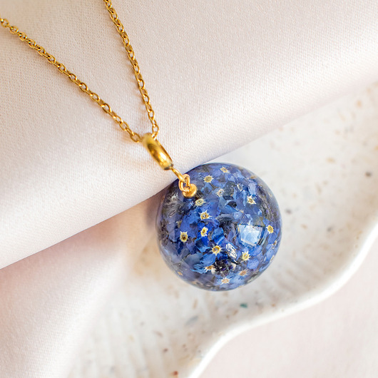 wisiory Wisiorek z niezapominajkami