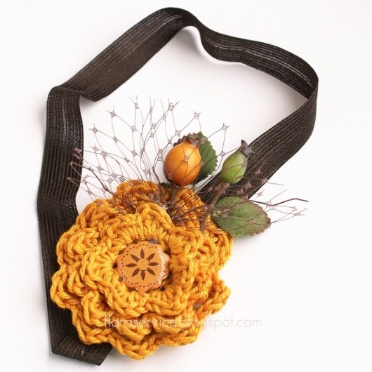 SWEET MUSTARD opaska FloraArt