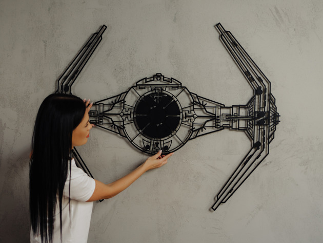 Ozdoby na ścianę Myśliwiec TIE fighter metalowa ozdoba na ścianę 3D