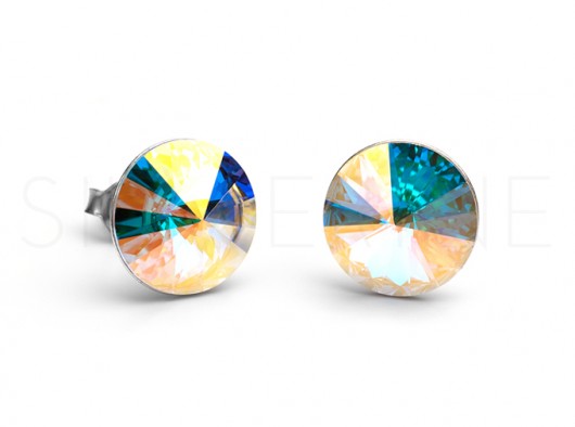 Kolczyki kryształ SWAROVSKI Rivoli Crystal AB silverine