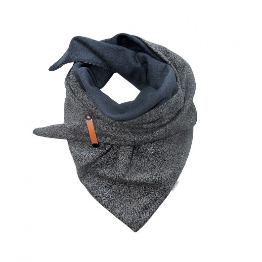 Chusta Wełniano Dresowa Tweed JEANS Granat CADOaccessories