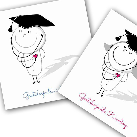 kartki okolicznościowe - wydruki Gratulacje absolutorium dla lekarzy 2x