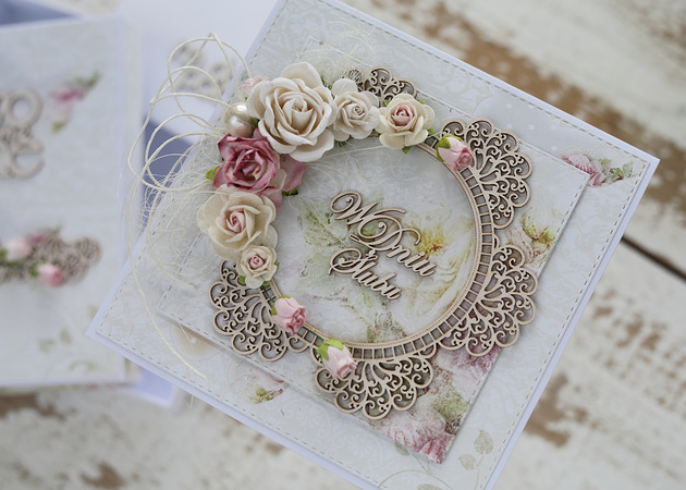 zaproszenia i kartki na ślub Kartka ślubna handmade z pudełkiem