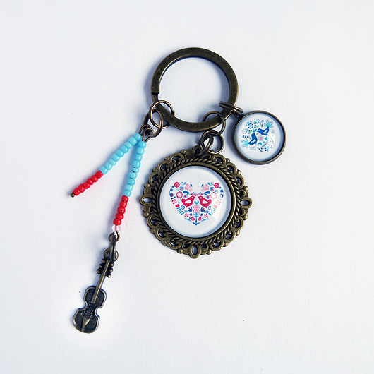 breloki Breloczek - Ptaki ludowe, skrzypce