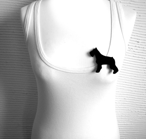 felt schnauzer... felt label